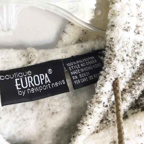 Boutique Europa Newport Boho Hoodie Sweater Size S - Picture 4 of 5